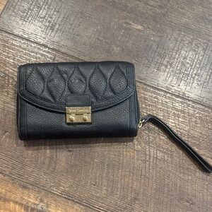 Vera Bradley Black Textured Wristlet